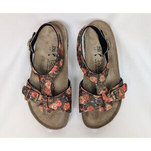 Birki's by Birkenstock sz EUR 36 US 5 Beaded Sequin Colorful Sandals Ankle Strap